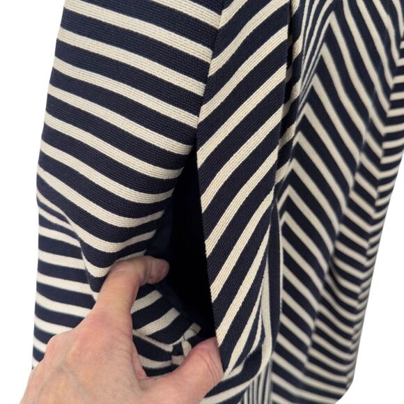 Maeve Anthropologie Chevron Mitered Stripe Knee Length Dress Size 10 - Picture 5 of 10